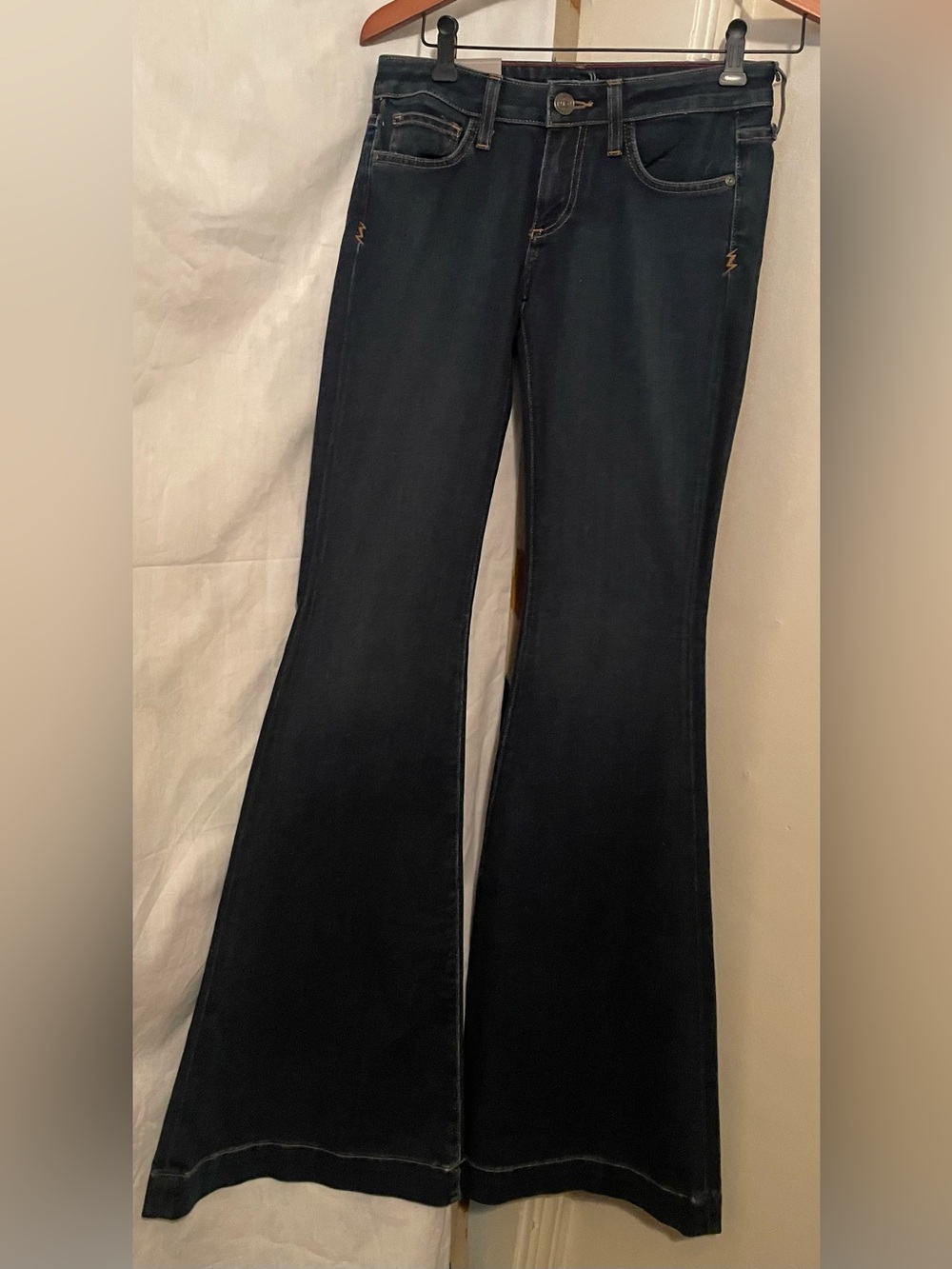 Marc Allison Jeans Shirl Bell New Vintage Wash Wide Leg Flare Boho Western NWT